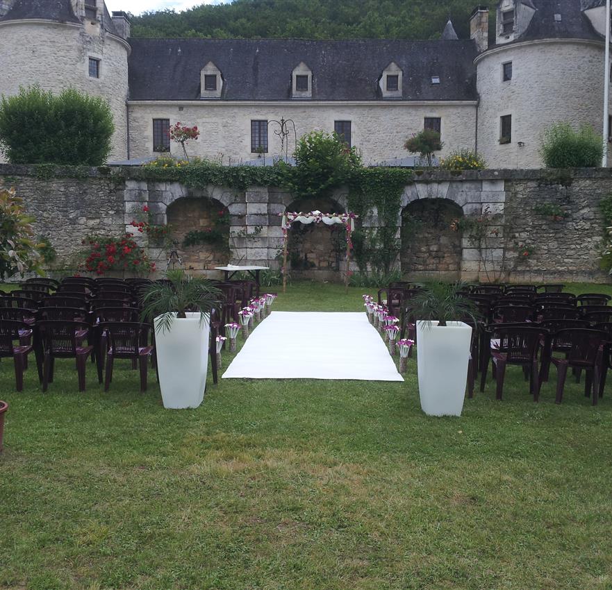 château mariage cérémonie - Château la fleunie